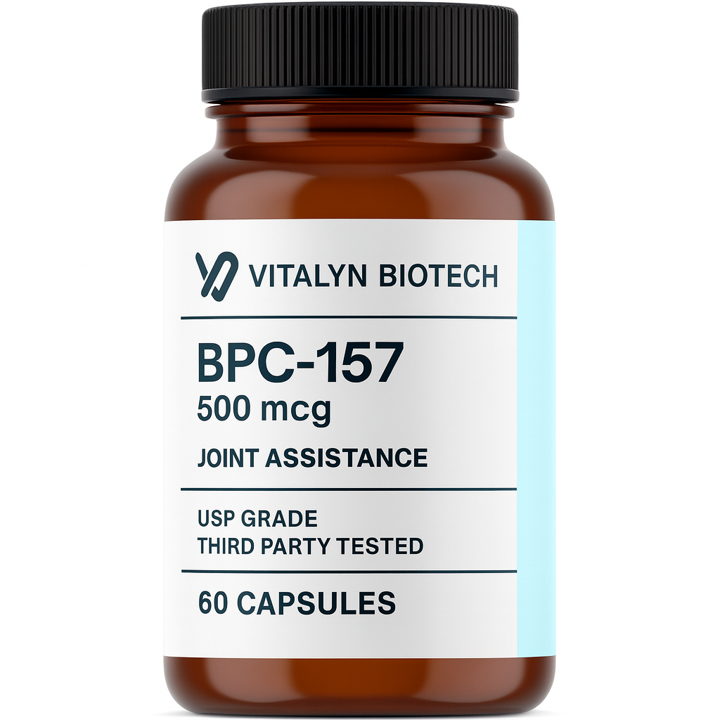 BPC-157 | Tendon & Ligament Repair | 60 Bioavailable Capsules | 500mcg