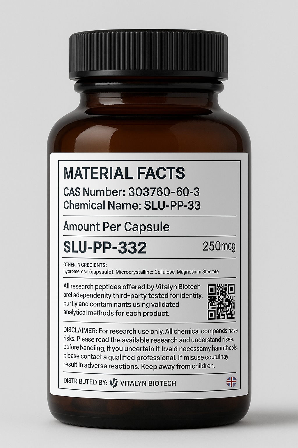 SLU-PP-332 | Metabolic Enhancer | 60 Capsules | 250mcg